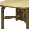 47" Natural Square Solid Wood Outdoor Dining Table