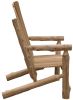 48" Natural Solid Wood Indoor Outdoor Arm Chair