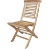 23" Natural and Natural Wood Solid Wood Outdoor Dining Chair