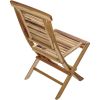23" Natural and Natural Wood Solid Wood Outdoor Dining Chair