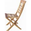 23" Natural and Natural Wood Solid Wood Outdoor Dining Chair