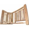 23" Natural and Natural Wood Solid Wood Outdoor Dining Chair
