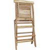 23" Natural and Natural Wood Solid Wood Outdoor Dining Chair