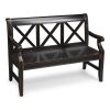 Modern Rustic Black Bench