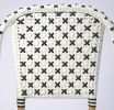 White And Brown Faux Rattan Dining Chair