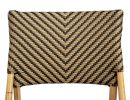 Brown Faux Rattan Dining Chair