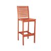 49" Tan Indoor Outdoor Bar Height Chair With Footrest