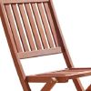 Set Of Two Brown Folding Chairs