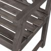 Distressed Patio Armchair With Diagonal Design