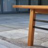 48" Natural Solid Wood Outdoor Coffee Table