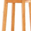 24" Natural Rounded Solid Wood Outdoor Bar Table