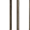 24" Gray Square Solid Wood Outdoor Bar Table