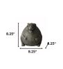 8" Antiqued Gray Chubby Rabbit Garden Statue