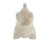 17"  Cream Elephant Indoor Outdoor Planter Statue