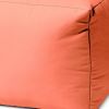 17" Cool Flamingo Coral Solid Color Indoor Outdoor Pouf Cover