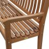 72" Teak Solid Wood Garden Bench