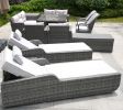 Twelve Piece Outdoor Gray Wicker Multiple Chairs Seating Group Fire Pit Included with White Cushions