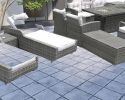 Twelve Piece Outdoor Gray Wicker Multiple Chairs Seating Group Fire Pit Included with White Cushions