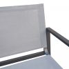 23" Gray And Black Metal Director Chair