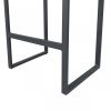 23" Gray And Black Metal Director Chair