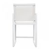 23" White Metal Director Chair