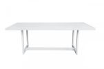 83" White Aluminum Outdoor Dining Table