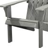 27" Gray Heavy Duty Plastic Adirondack Chair