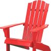 27" Red Heavy Duty Plastic Adirondack Chair