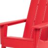 31" Red Heavy Duty Plastic Adirondack Chair