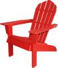 32" Red Heavy Duty Plastic Adirondack Chair