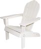 32" White Heavy Duty Plastic Adirondack Chair