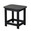19" Black Resin Outdoor Side Table