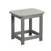 19" Gray Resin Outdoor Side Table