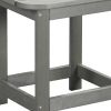 19" Gray Resin Outdoor Side Table