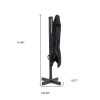 10' Black Polyester Square Tilt Cantilever Patio Umbrella With Stand