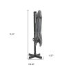 10' Dark Gray Polyester Square Tilt Cantilever Patio Umbrella With Stand