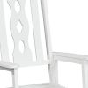 45" White Heavy Duty Plastic Rocking Chair