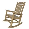 42" Sandy Brown Heavy Duty Plastic Rocking Chair