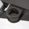 35" Black Heavy Duty Plastic Adirondack Chair