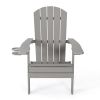 35" Light Gray Heavy Duty Plastic Adirondack Chair