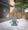 35" Aqua Heavy Duty Plastic Adirondack Chair