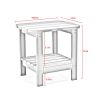 15" Navy Blue Plastic Outdoor Side Table