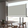 Patio Retractable Side Awning 31.5"x118.1" Cream