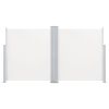 Patio Retractable Double Side Awning 66.9"x236.2" Cream