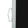 Patio Retractable Side Awning 55.1"x196.9" Black