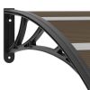 Door Canopy Black 94.5"x39.4" PC