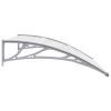 Door Canopy Gray and Transparent47.2"x31.5" PC