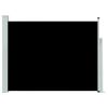 Patio Retractable Side Awning 55.1"x196.9" Black
