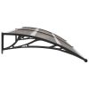 Door Canopy Black 94.5"x39.4" PC
