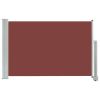 Patio Retractable Side Awning 23.6"x118.1" Brown